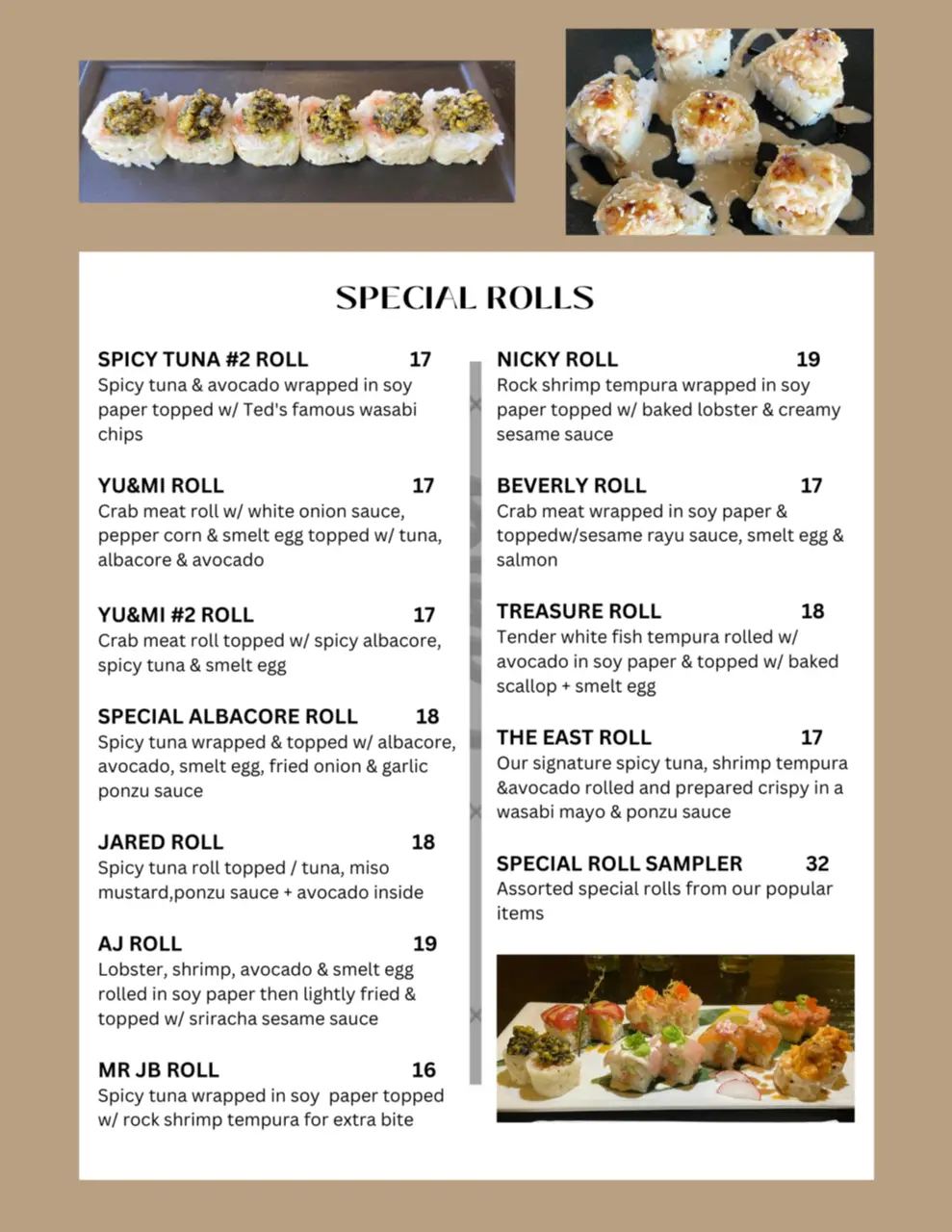 Special Rolls
